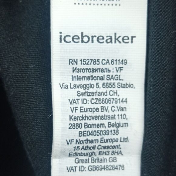 Icebreaker Merino Wool 200 Oasis Half Zip Pullover Thermal Black Size L Men's - Picture 4 of 4